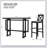 Bar Table, Extra Long Entryway Table for Entryway, Hallway, Living Room, Foyer, Corridor