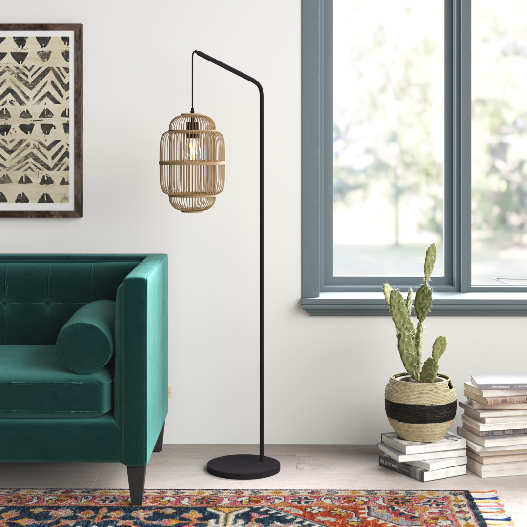 Bergan 160cm Black Arched Floor Lamp
