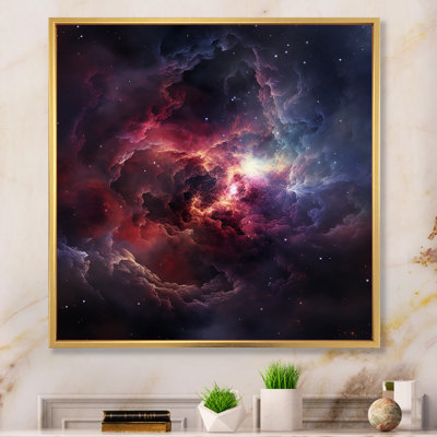 «Pink Galaxy Nebula Odyssey III - Galaxies», art mural