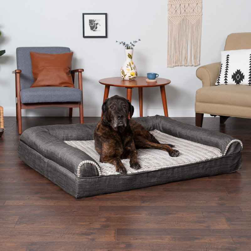 Canapé-lit Luxe, Jumbo Plus (l 53 po x P 40 po x H 5 po), Gris anthracite, Mousse à mémoire de forme