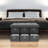 Sorbus Collapsible Storage Bench Chest with Drawers-26020339