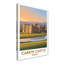 Carew Castle, Wales - Romantic Travel Poster of Medieval Pembrokeshire Castle. Giclee Print on Wrapped Canvas. Wall Art, Home Decor - Castles & Palaces, Wales 1 Piece Wrapped Canvas Wall Art-1613290347