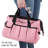 Stalwart Pink Tool Set - Toolkit with Carrying Bag - Home Tool Kit with Hand Tools and Fasteners for Repairs and DIY Projects