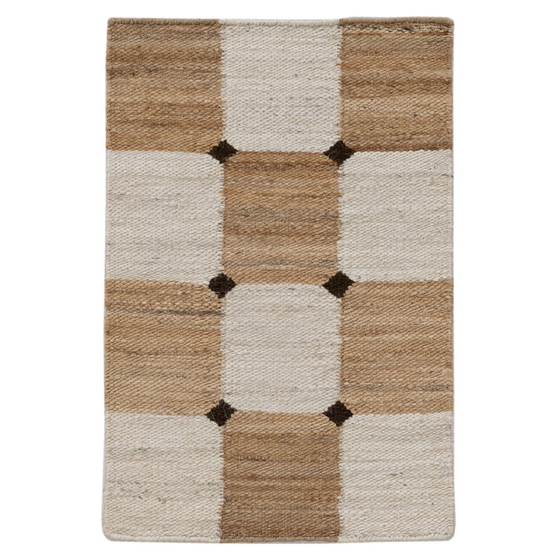 Flatweave Jute Hizri Rug, Rectangle 2' x 3'