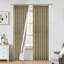 Fabdivine Floral Pattern Block Print Drape Room Darkening 27x89 Inches, Handmade Thick Linen, Brown  Home Décor Pleated Pinch Curtains for Stylish Blackout or Office, Tulsi Buti-814025864