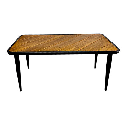 Table de patio d'extérieur en aluminium