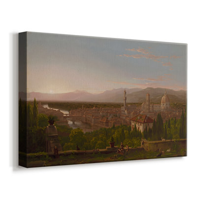 Vue de Florence de San Miniato-Thomas Cole-Gallery, toile tendue-1837