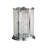 18-Light Chrome Floor Lamp With Clear Crystal Draping