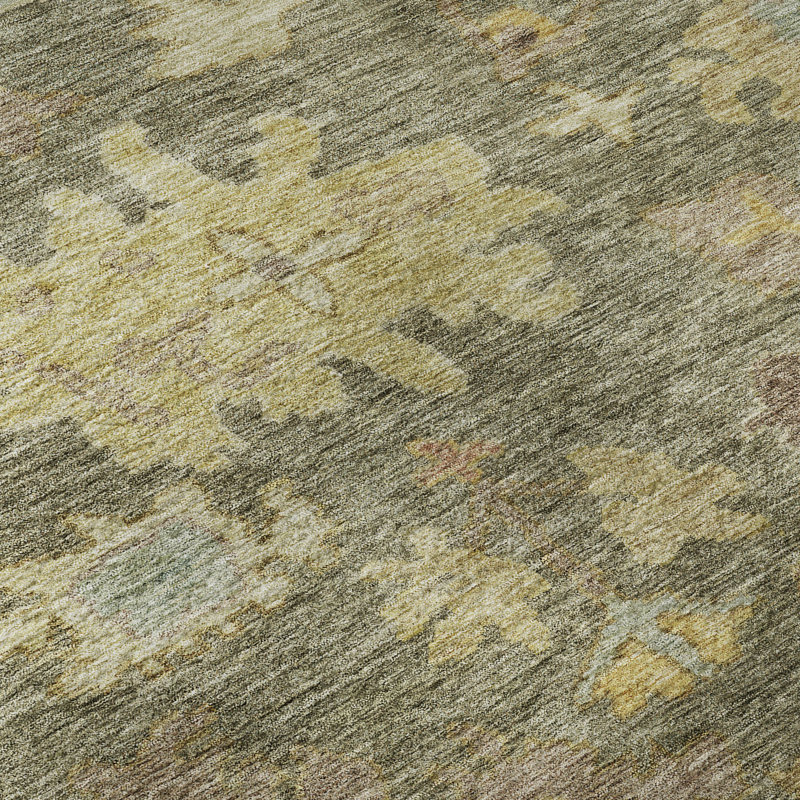Premium Machine Washable Konopka AMF1108 Global Rug, Round 8'