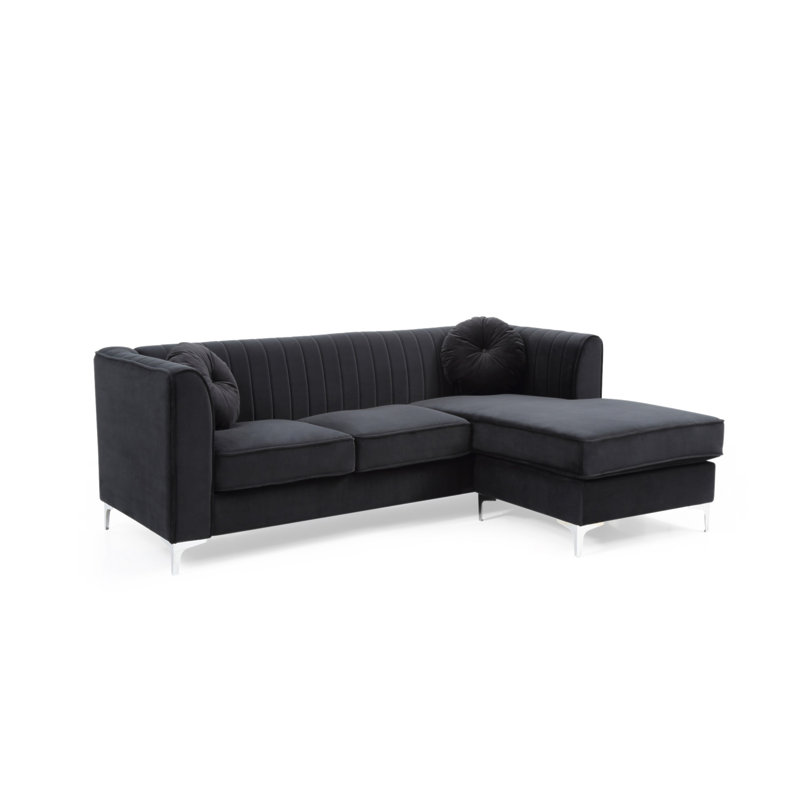 Canapé-fauteuil Delray G793B-SC (3 boîtes), Black
