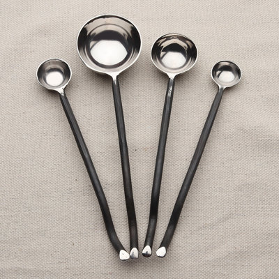 INOX Artisans Twig Black Measuring Spoons Set