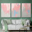 Blush Abstract I, reproduction encadrée sur toile 3 pièces-91891248-91891247