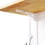 Grand îlot de cuisine de 53 pouces avec 2 tabourets de bar, prise de courant, support de rangement interne de porte, chariot de rangement de cuisine sur 5 roulettes avec abattant-125536092