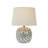 Benino Coastal Capiz and Rayon from Bamboo Table Lamp with Fish Design