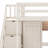 Space-Saving Loft Bed Frame with Integrated Wardrobe, Desk, Shelves and Lights-1209963435
