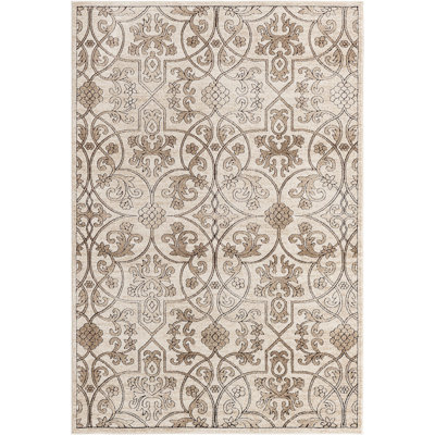 Tapis à motif floral Dathon