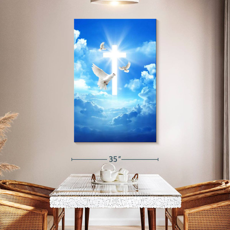 Heavenly Cross, 51" H x 34" W