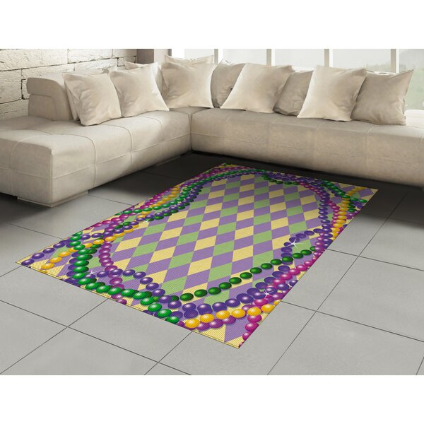 mardi gras area rug