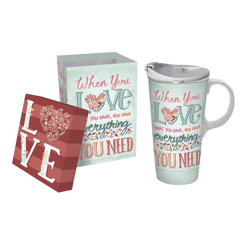 Evergreen Enterprises, Inc Ceramic Travel Mug