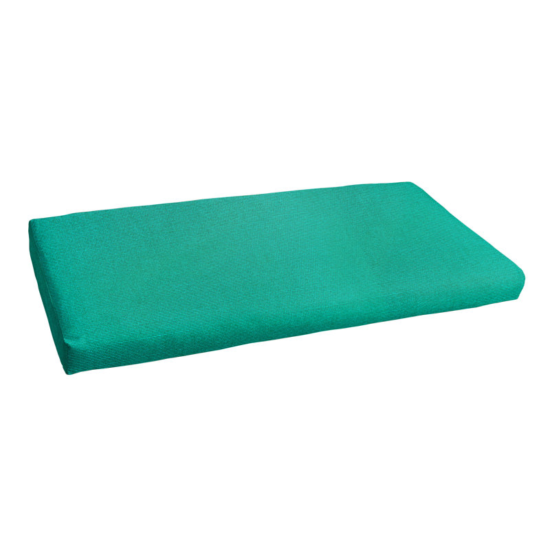 Sunbrella Outdoor Bench Seat Cushion, 2" H x 60" W x 18" D, Teal Sunbrella®