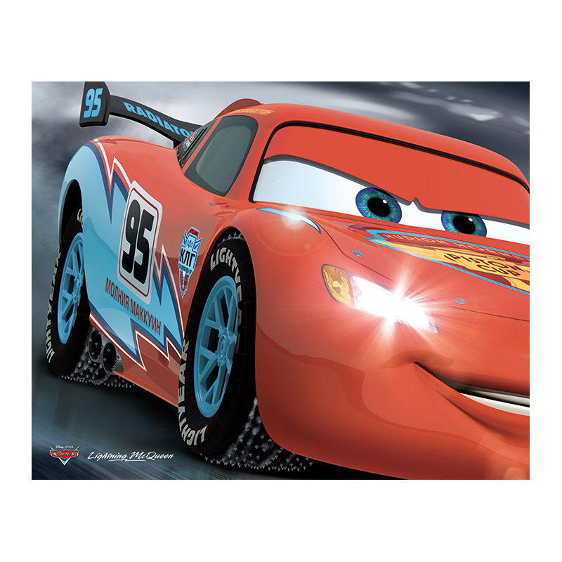 Mcqueen 95 Graphic Art Print on Canvas, 40cm H x 50cm W x 3.8cm D