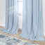 Rideaux bleu clair pour le salon de la chambre à coucher 84 pouces de long, rideaux semi-transparents en lin filtrant la lumière 84 pouces ensemble de rideaux