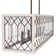 Chevron 6 Light Linear Rectangle Chandelier