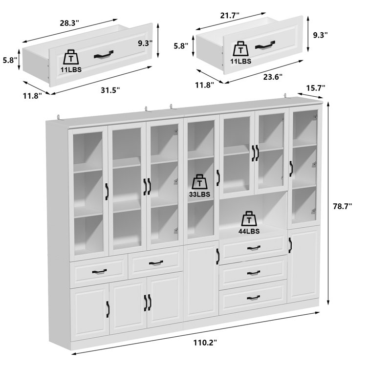 Elinna 48.4 Kitchen Pantry Winston Porter Finish: White