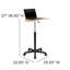 Sit to Stand Mobile Laptop Computer Desk-1689411496