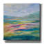  «Flower Hill 1» par Silvia Vassileva, art mural sur toile, 18 po x 18 po