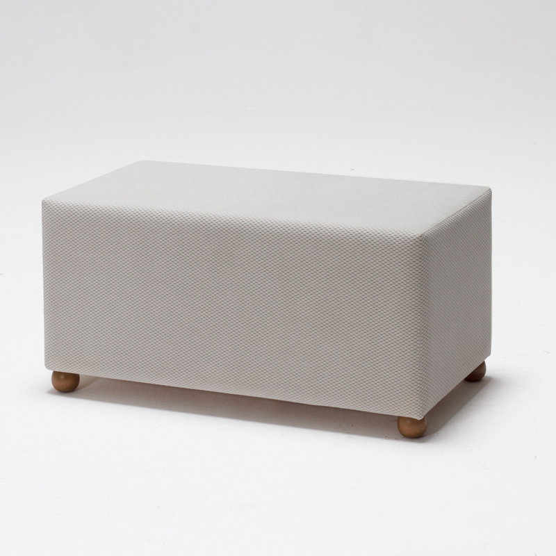 Repose-pieds Mixson, Mélange de polyester crème