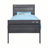Egon Metal Bed, Cargo Container Style, Rectangular Headboard & Footboard-984533178-982543907