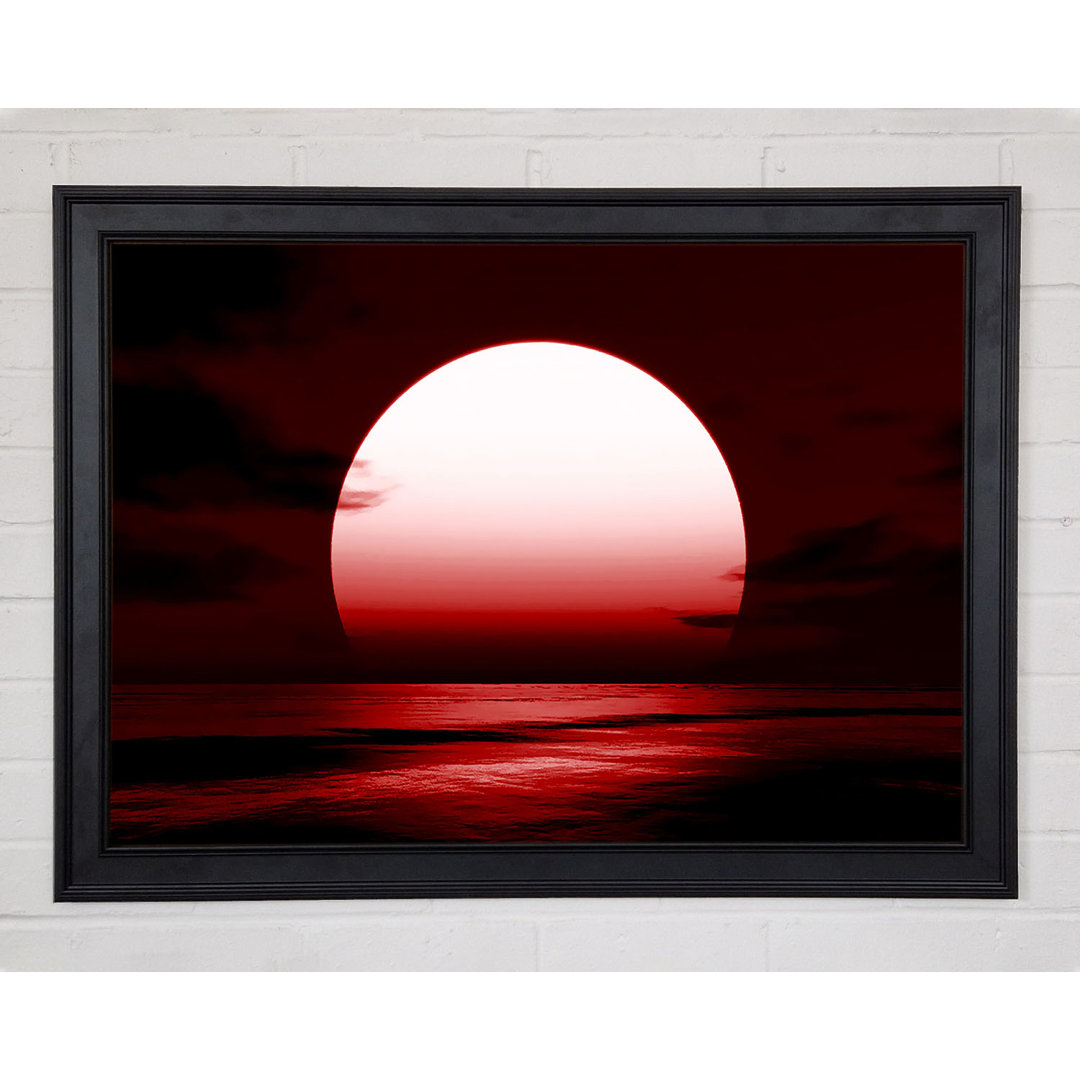 Gerahmtes Leinwandbild Red Sun Glory