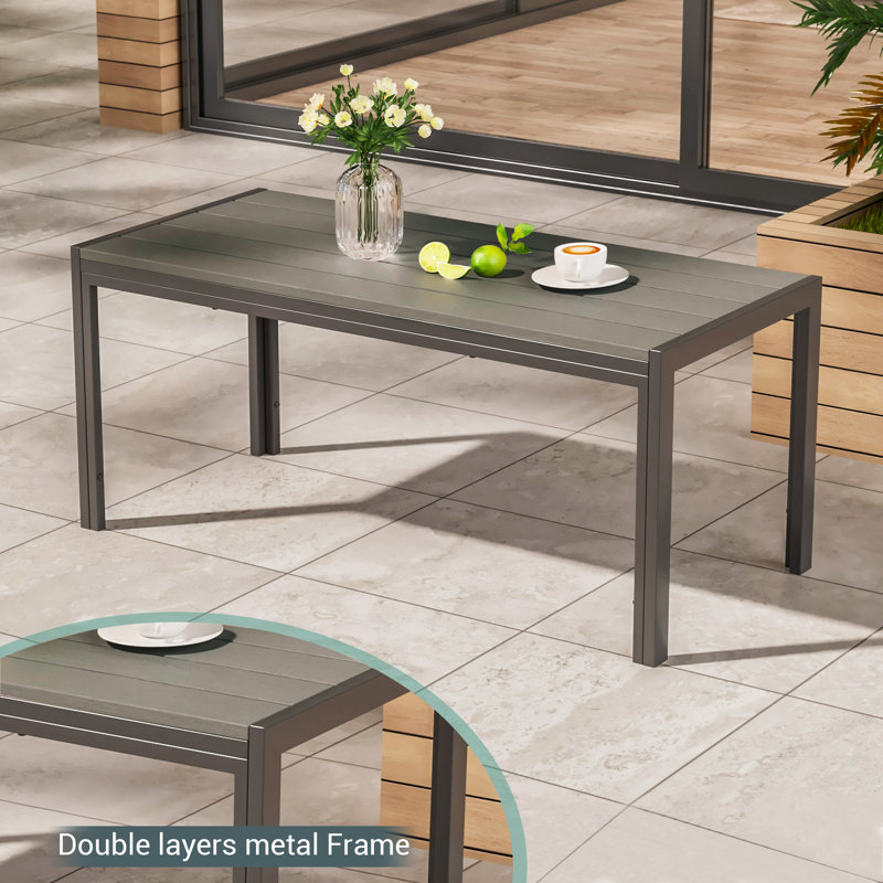 Ensemble de canapé de patio 4 pièces avec causeuse et repose-pieds, Sable