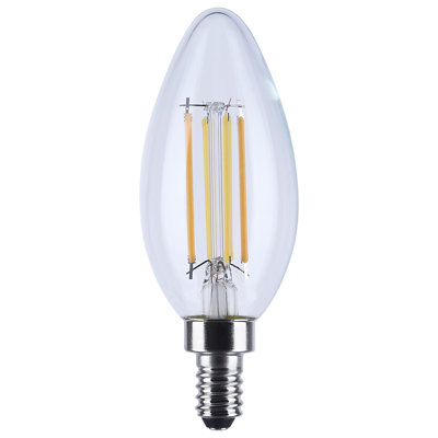 Base de candélabre à gradation chaude 4,5 watts à DEL B11 3000K-2000K