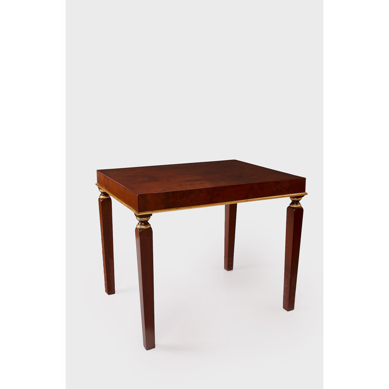 Table de bout, Brun clair, Brun clair / or