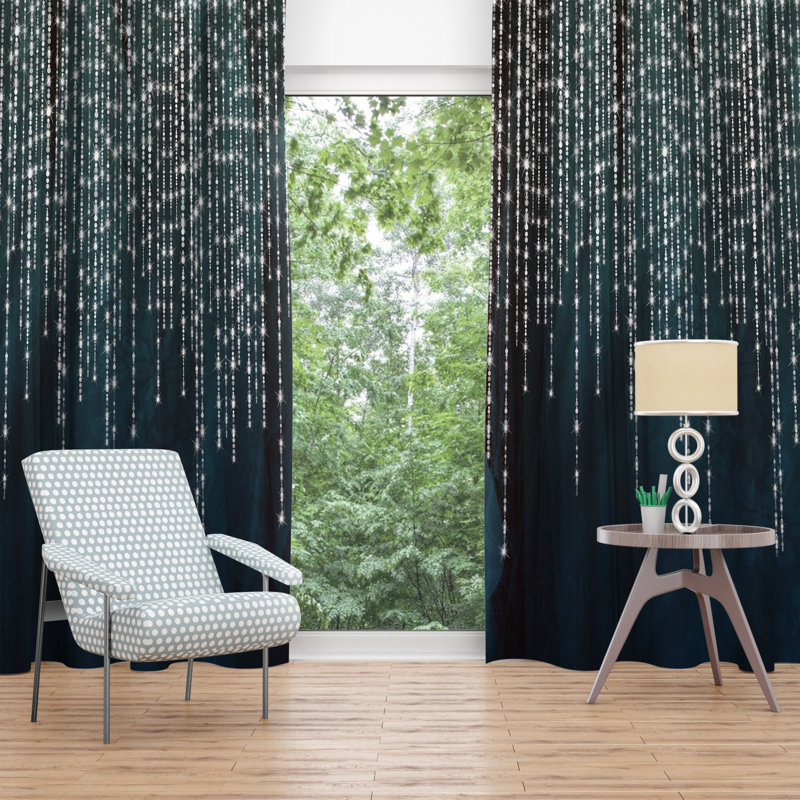 Paire de rideaux obscurcissant en polyester Farnhill, L 40 po x L 61 po