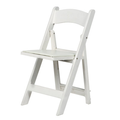 Chaise pliante rembourrée en résine