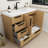 Carla Freestanding Bathroom Vanity with Left Side Drawers-4530088-4530065