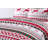 Christmas Snowflake Rustic Polyester Striped Quilt-683311341