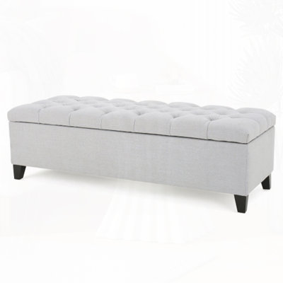 Button Tufted  Storage Bench Ottoman