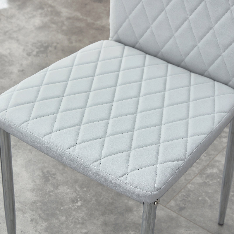 Ensemble de 4 chaises de salle à manger 38,6 po, Beige