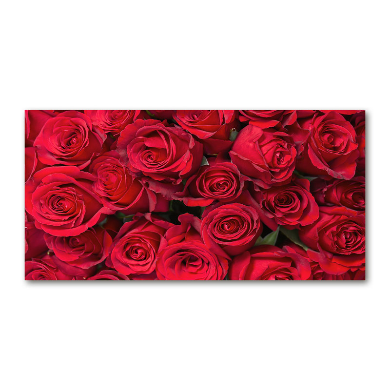 Red Roses - Wrapped Canvas Print