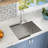 25" L x 22" W Drop-in Kitchen Sink with Accessories