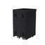 Armoire de rangement pour îlot de cuisine à double tiroir en acier inoxydable 304 noir