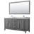 Daria 72'' Double Bathroom Vanity with Carrara Marble Top with Mirror-97878038-97878035