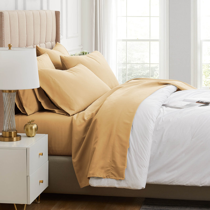 Vilano Springs Extra Deep Pocket Sheet Set, 6-Piece Ultra Soft Microfiber Sheets and Pillow Cases, Wrinkle Resistant, Easy Care