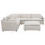 Canapé modulaire rembourré 6 pièces Greeley Ivory