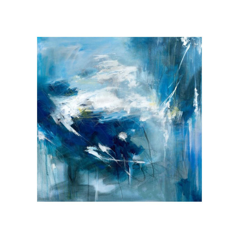 «Fog Down II» par Janice Sadler - Peinture, H 30 po x l 30 po, Extérieur