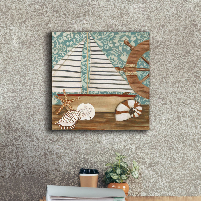  «Nautical Collection 2» par Chariklia Zarris, art mural sur toile, 18 po x 18 po